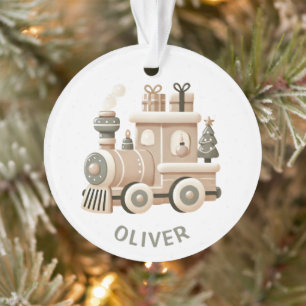 Personalised Christmas Train for Kids Ornament