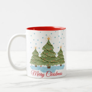 Personalised Christmas Tree Coffee Mug