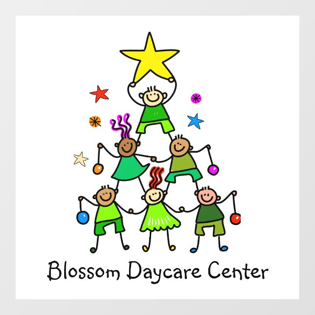 Personalised Christmas Tree Kids (Sheet)