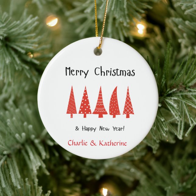 Personalised christmas tree Photo Ornament,custom  Ceramic Ornament (Tree)