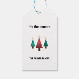 Personalised Christmas Trees Gift Tags
