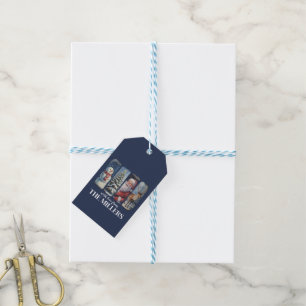 Personalised Christmas Vintage Santa Claus Snowman Gift Tags