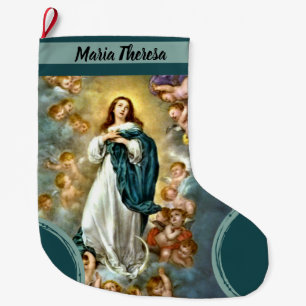 Personalised Christmas Virgin Mary Assumption Large Christmas Stocking