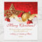 Personalised Christmas Wine Labels | Gold Red