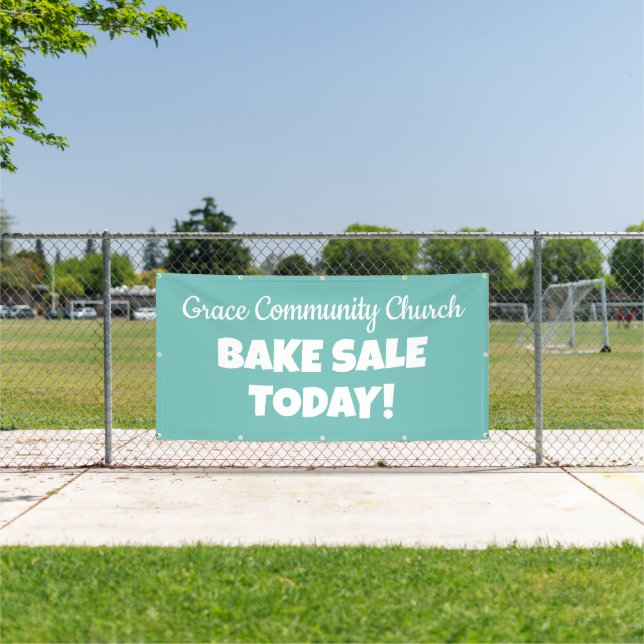 Personalised Church Bake Sale Banner (Insitu)