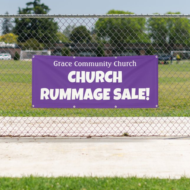Personalised Church Rummage Sale! Banner (Insitu)