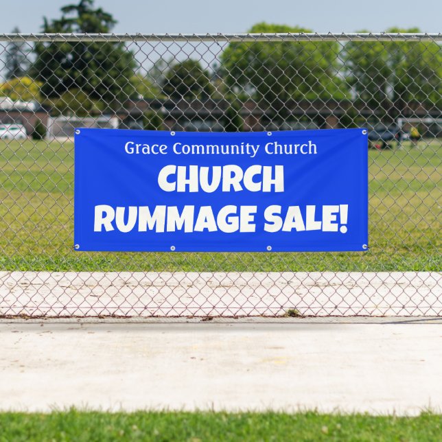 Personalised Church Rummage Sale! Banner (Insitu)
