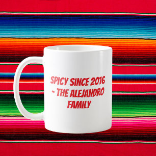Personalised Cinco de Mayo Family Coffee Mug