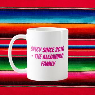 Personalised Cinco de Mayo Family Coffee Mug