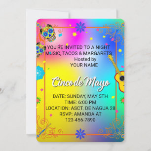 Personalised Cinco de Mayo Party Invitation