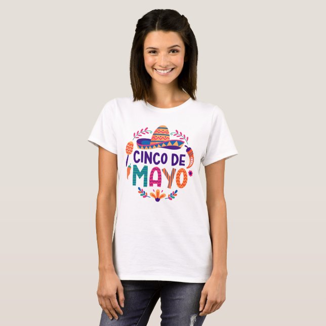 Personalised Cinco De Mayo T-shirt (Front Full)