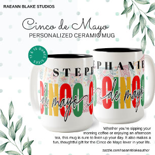 Personalised Cinco de Mayo Two-Tone Mug