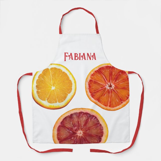 Personalised Citrus Fruit Apron (Front)