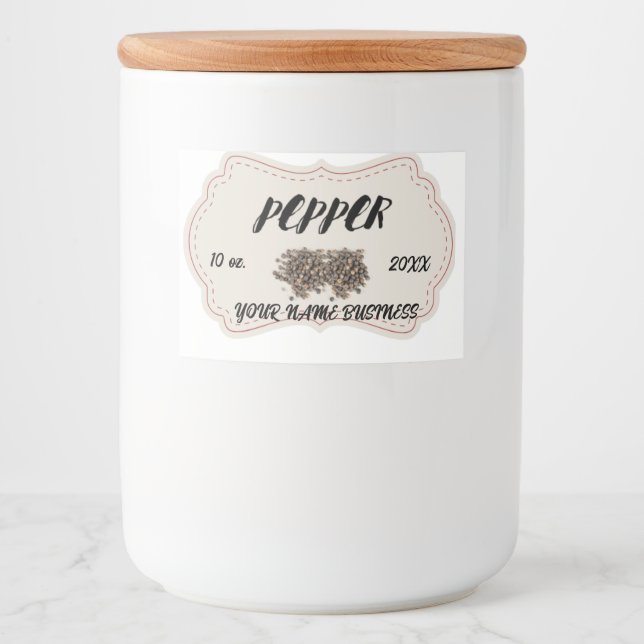 Personalised Cla Classic Round Meat Label (Front)