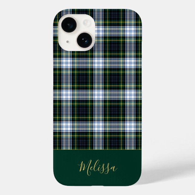 Personalised Clan Gordon Tartan Plaid Name Case-Mate iPhone Case (Back)