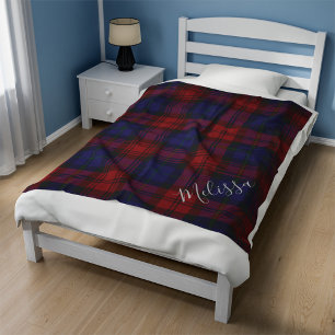 Personalised Clan MacLachlan Plaid Tartan Fleece Blanket