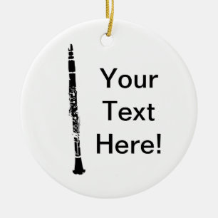 Personalised Clarinet Ceramic Tree Decoration