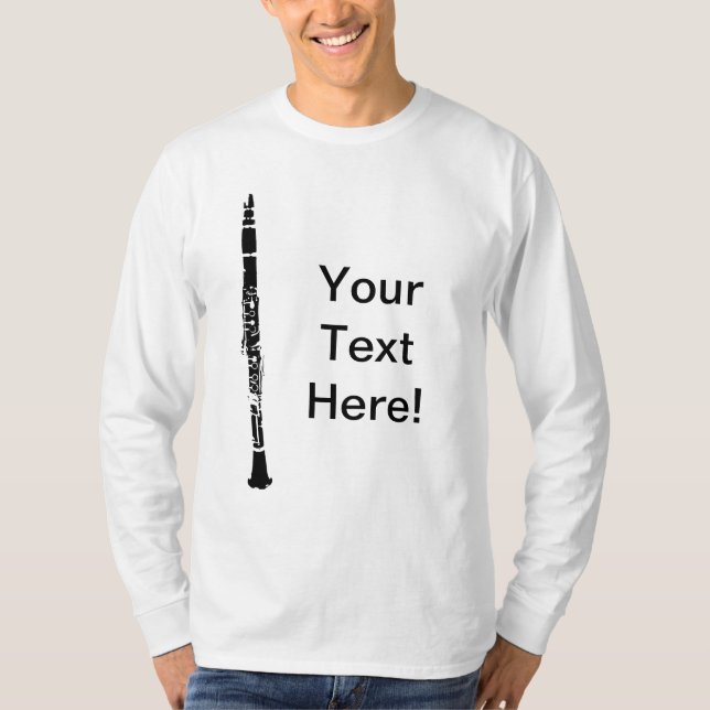 Personalised Clarinet T-Shirt (Front)