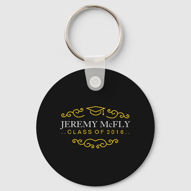 Personalised Class of 2016 Graduation Key Ring (Front)