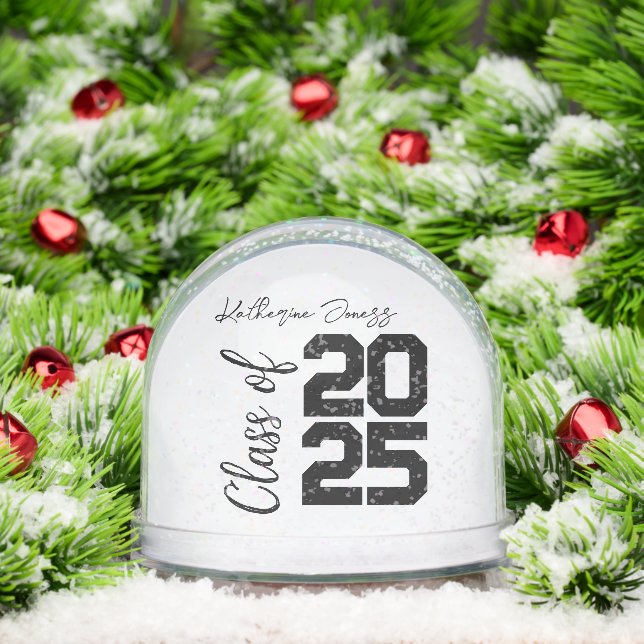 Personalised Class of 2025,A Timeless Graduation  Snowglobe (Christmas)