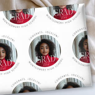 Personalised Class of 2025 Photo Grad  Wrapping Paper