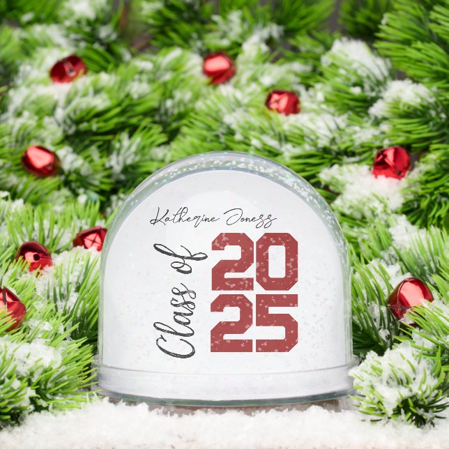 Personalised Class of 2026,A Timeless Graduation  Snowglobe (Christmas)