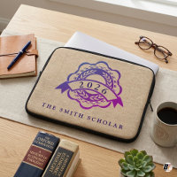 Personalised Class of 2026 Scholar Crest Faux Burl