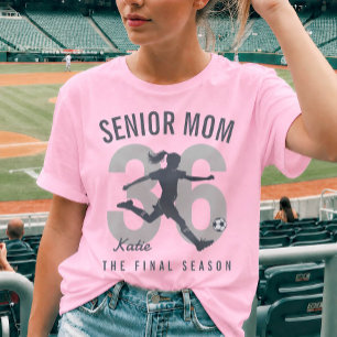 Personalised Class of 2026 Senior Soccer Mum T-Shirt