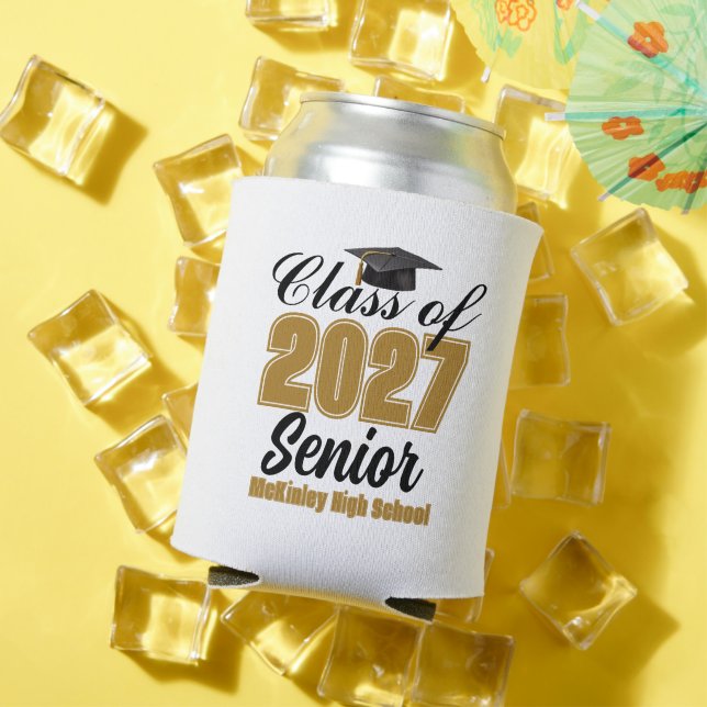 Personalised Class of 2027 Senior High School Can Cooler (In Situ Summer)