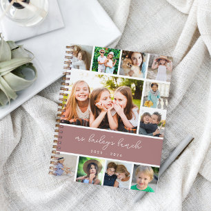 Personalised Class Photo Collage Teacher Notebook