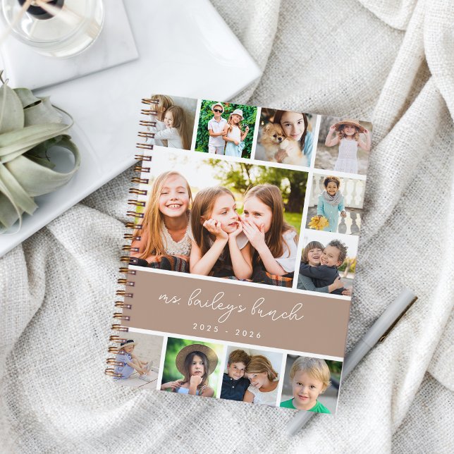 Personalised Class Photo Collage Teacher Notebook (Creator Uploaded)
