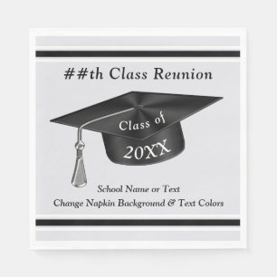 Personalised Class Reunion Party Supplies Napkins