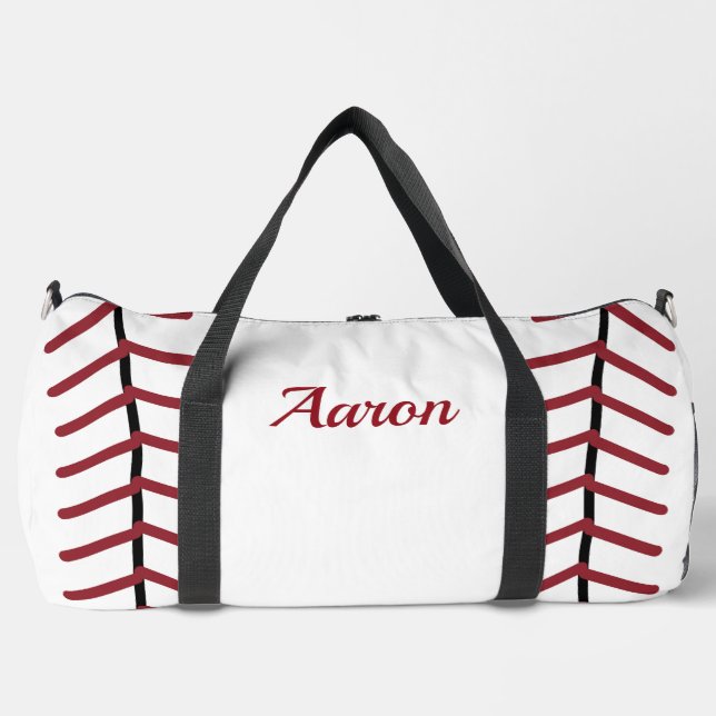 Personalised Classic Baseball Duffel Bag (Front)