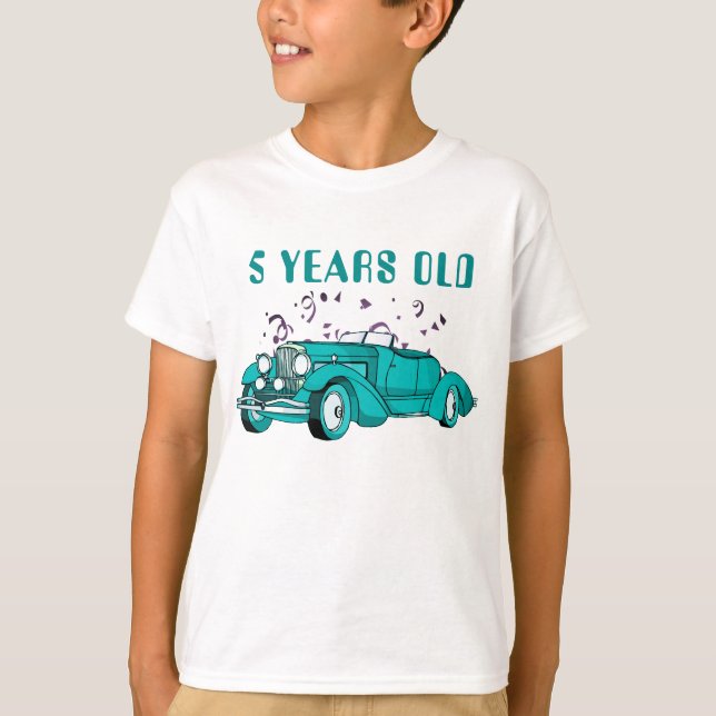 Personalised Classic Car Gifts T-Shirt (Front)