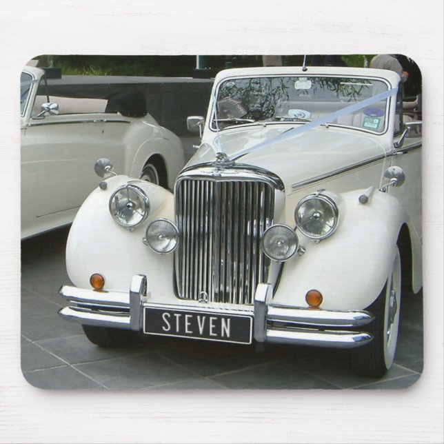 Personalised Classic Car w/ Your Name! Mouse Pad (Front)