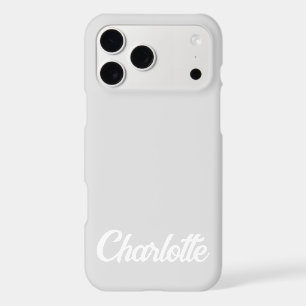 Personalised Classic Elegant Monogram Light Grey