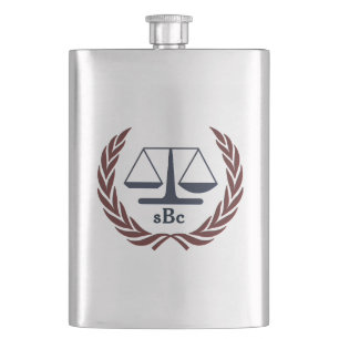 Personalised Classic Flask for Attorney Lawyer