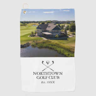 Personalised Classic Golf Club Name And Photo Towel