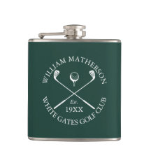 Personalised Classic Golf Club Name Emerald Green