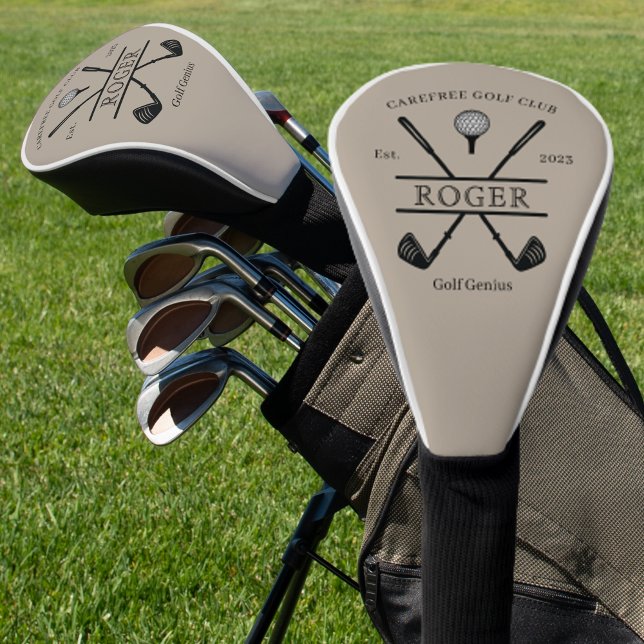 Personalised Classic Golf Club Name Head Cover (Creator Uploaded)