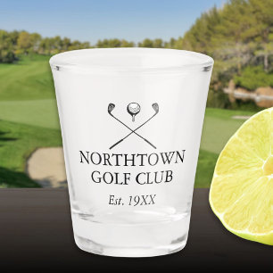 Personalised Classic Golf Club Name Shot Glass