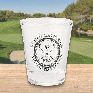 Personalised Classic Golf Club Name Shot Glass