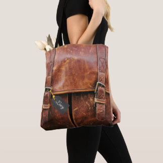 Personalised classic leather bag model tote bag