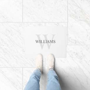 Personalised Classic Monogram and Name Doormat
