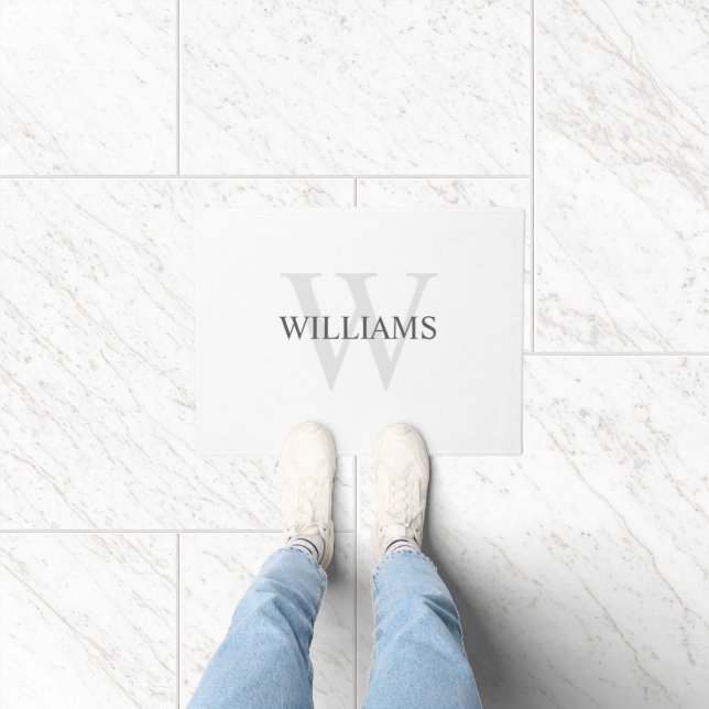 Personalised Classic Monogram and Name Doormat (Indoor)