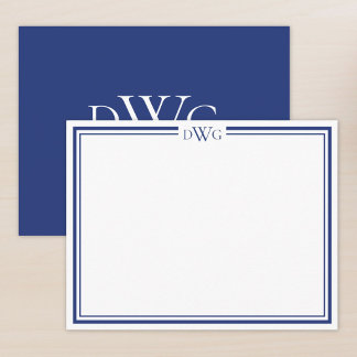Personalised Classic Monogram Initial Name Card