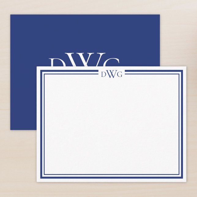 Personalised Classic Monogram Initial Name Card (Creator Uploaded)