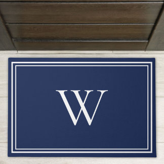 Personalised Classic Monogram Initial Name Doormat