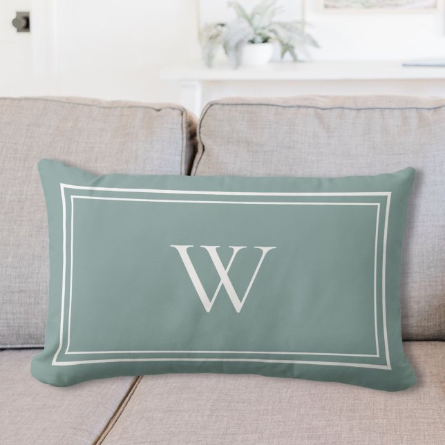 Personalised Classic Monogram Initial Name Lumbar Cushion (Creator Uploaded)