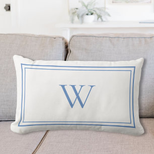 Personalised Classic Monogram Initial Name Lumbar Cushion